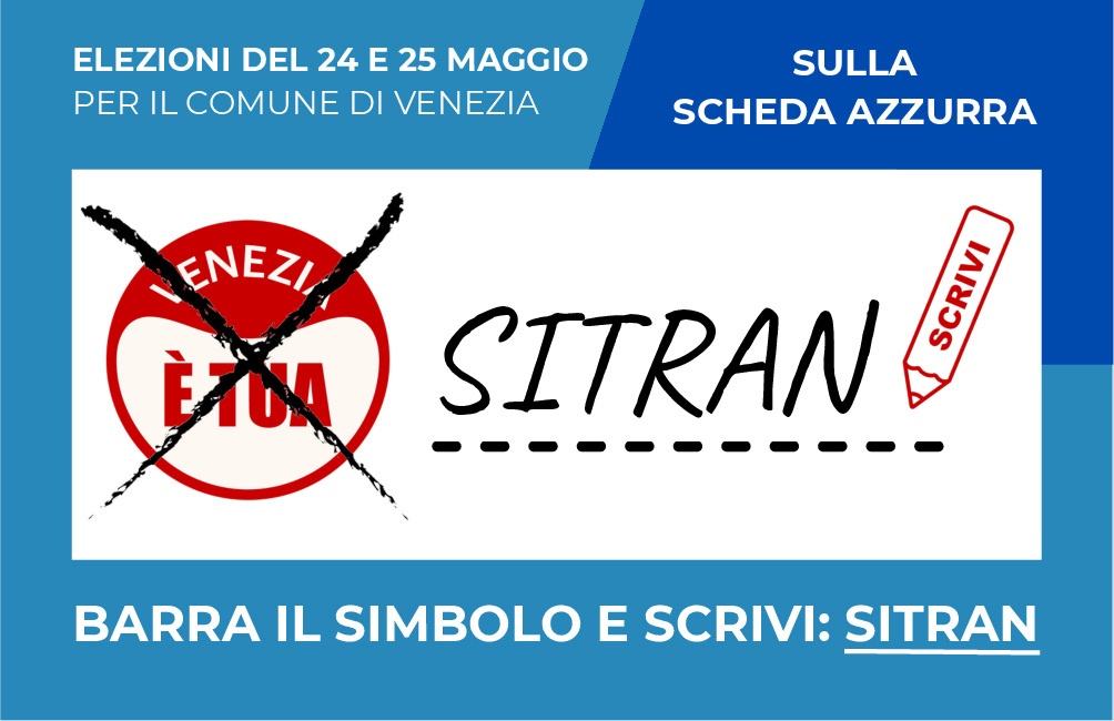 Flyer della campagna elettorale di Marco Sitran